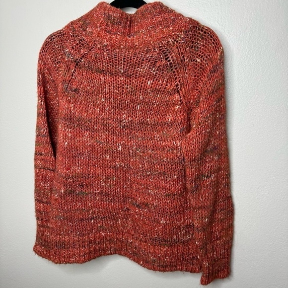 Anthropologie MOTH Marled Mockneck Pullover Raglan Alpaca Silk Wool - Picture 9 of 11